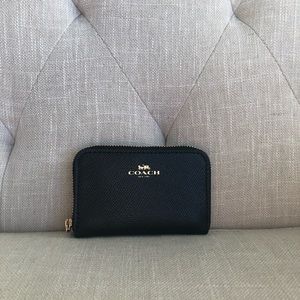 Coach zipped coin/card case - Black